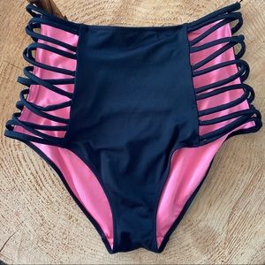 High Waisted Victoria’s Secret PINK Swim Bottoms